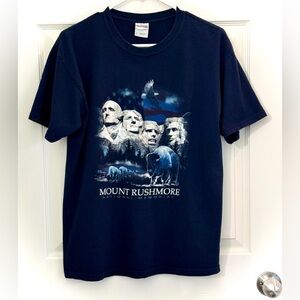 Navy Blue Mount Rushmore Short Sleeve T - Shirt
